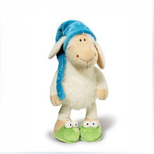 Многоразмерная Милая Спящая овечка, плюшевая игрушка, мультяшная мягкая игрушка, кукла, милый подарок на день рождения и Рождество 2024 - купить недорого