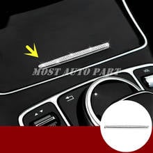 Acessórios para decoração de carro estilo strass consola de copos listrados para benz glc x253 2015-2021 acessórios automotivos 2024 - compre barato