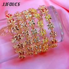 JJFOUCS Gold Color Metal Butterfly Link Anklet Rhinestone Jewelry Female Crystal Small Animals Anklet Beach Foot Chain Bracelet 2024 - buy cheap