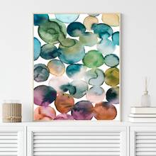 Abstract Watercolor Canvas Painting Print Brush Strokes Modern Minimalist Poster Colorful Wall Art Print Picture Home Room Decor 2024 - buy cheap