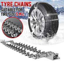 Universial Car Snow Chains Tyre Tire Wheel Anti-skid Chain Adjustable Wear-resistant Steel Winter Use Ice Snow Mud Road safety 2024 - buy cheap