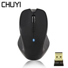 Bluetooth 3.0 Wireless Mouse Ergonomic Gamer Mause 1600 DPI 6Buttons Portable Optical Mice With Bluetooth CSR 4.0 Adapter For PC 2024 - buy cheap
