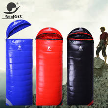 White Goose Down 2500/2800/3000g Filling Can Be Spliced Camping Comfortable Breathable Down Sleeping Bag 2024 - buy cheap