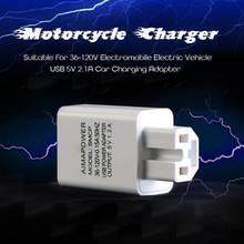 Motorcycle Mobile Phone Charger Suitable for 36-120V Electromobile Electric Vehicle USB 5V 2.1A Car Charging Adapter 2024 - buy cheap