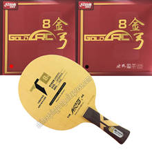 Pro Table Tennis PingPong Combo Racket Galaxy YINHE T8s with 2Pieces DHS GoldArc 8 Table Tennis Rubber shakehand long FL 2024 - buy cheap
