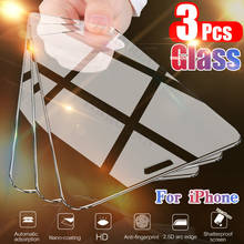 (3 шт./лот) полное покрытие закаленное стекло для iPhone 12 Pro Max Mini iPhone 11 Pro Защита экрана для iPhone 6S 7 8 Plus iPhone XS 2024 - купить недорого