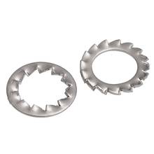 100pcs Serrated Lock Washer Gasket Internal External Tooth Non-Slip Stop Nylock M3 M4 M5 M6 M8 GB862.2 304 Stainless Steel 2024 - buy cheap