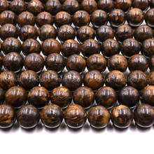 Natural high quality bronzite smooth round stone beads brown perle charm gemstone For Jewelry Making needlework DIY Bracelet 2024 - buy cheap