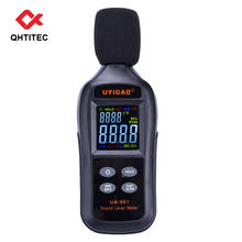 QHTITEC-Medidor de decibelios Digital, Monitor de volumen y ruido, rango de medición de ruido 30-130dB(A), función máxima de retención de datos 2024 - compra barato