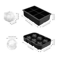 Silicone Ice Cube Trays With Lid Food Grade Silicone Fruit Ice Cube Mold For Bars Kitchens Beverage Liquid 2024 - buy cheap