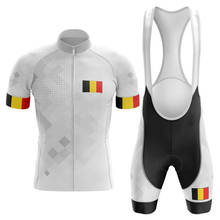 Conjunto de Jersey de Ciclismo profesional de poliéster 100% belga, Ropa para Ciclismo, Ropa para Ciclismo, Maillot, Ropa para Ciclismo 2024 - compra barato
