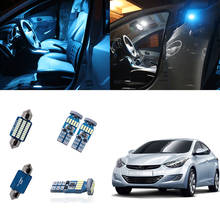 Kit de bombillas LED para Interior de coche, lámpara de luz de techo para puerta de maletero, apta para Hyundai Elantra 2011-2015, 9 unids/set por juego 2024 - compra barato