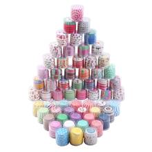 24-46 Designs 100pcs/lot Colorful Paper Cake Box Cup Cupcake Liners Cupcake Wrappers Baking Muffin Cases 2024 - buy cheap