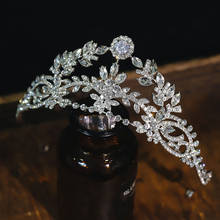 CC Crown Women Tiara Jewelry Engagement Wedding Hair Accessories for Bride Bridesmaids Baroque Style Princess Headwear Gift HS06 2024 - buy cheap
