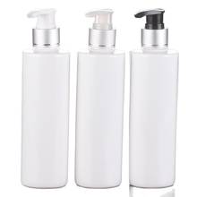 250ML WHITE PET BOTTLE WITH PRESS PUMP OR LOTION BOTTLE WITH BLACK/WHITE/TRANSPARENET PRESS PUMP SILVER COLLAR 2024 - buy cheap
