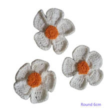 NEW Flower cotton crochet DIY Patch Iron On Handmade Patches Sewing Applique Badges stripe Sticker lace guipure cloth decor 2024 - buy cheap