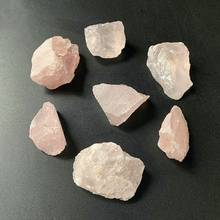 Natural Rough Stones and Minerals Rose Quartz Rough Stone Raw Crystal Rocks Healing Fengshui Stone Decor 1pc 2024 - buy cheap