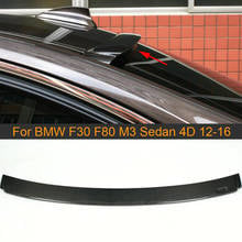 3 Series Roof Spoiler Auto Carbon Fiber Boots Trunk Wing Lip Spoiler for BMW F30 F80 M3 Sedan 4 Door 2012 - 2016 For M3 320i 2024 - buy cheap