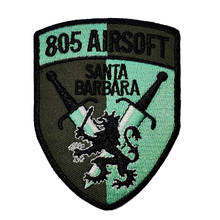 805 Airsoft Badge Embroidery Patches Front Fashion Punk Logo DIY Applique Patches Iron on Biker Military Accessories 2024 - buy cheap