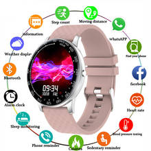 Reloj inteligente para hombre y mujer, pulsera electrónica con correa de silicona, rastreador de Fitness, para Android e IOS, novedad de 2021 2024 - compra barato