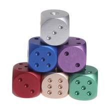 Dices Aluminum Polyhedral Metal Solid Club Bar Dice Playing Game Tool 16X16X16mm 2024 - buy cheap