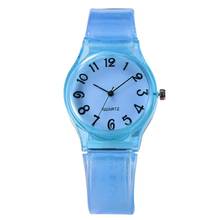 Relojes de silicona para niños, de Color caramelo, reloj de estudiante, reloj de moda de gran número, reloj de cuarzo para niños 2024 - compra barato