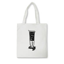 Bolsa feminina de algodão reutilizável, bolsa tote de lona com desenho animado, grande capacidade, engraçada 2024 - compre barato