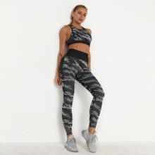 2PCS Camouflage Camo Yoga Set Sports Wear For Women Gym Fitness Clothing Ladies Yoga Leggings + Sport Bra GYM Sport Suit Femme 2024 - buy cheap
