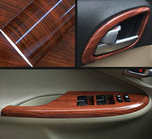 Pegatinas texturizadas de PVC brillante para Interior de coche, adhesivos impermeables de vinilo, decoración de muebles de estilo de coche 2024 - compra barato