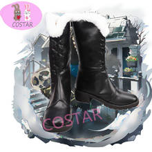 Arknights Pramanix Cosplay shoes boots Women Halloween halloween carnival game custom made PU leather black 2024 - buy cheap