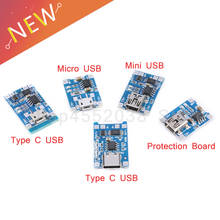5Pcs Mini Micro Type-c USB 5V 1A 18650 TP4056 Lithium Battery Charger Module Charging Board Protection Dual Functions 1A Li-ion 2024 - buy cheap