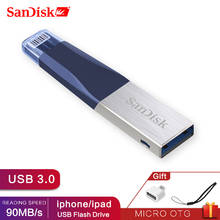 Sandisk IX40 USB3.0 OTG  iXPAND Flash Drive 32GB 64GB Lightning Metal Pen Drive 128GB U Disk For iPhone iPad iPod Memory Stick 2024 - buy cheap