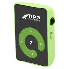 Mini Mirror Clip USB Digital Mp3 Music Player Support 8GB SD TF Card Green 2024 - buy cheap