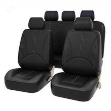 Funda de cuero artificial para asiento de coche, cojín universal de alta calidad para las cuatro estaciones, protección para muchos asientos, 9 Uds. 2024 - compra barato