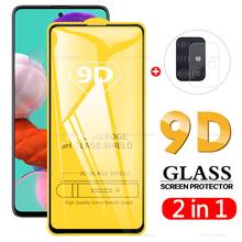 9D funda de pegamento completo vidrio templado para Samsung Galaxy A51 A71 Protector de pantalla para Samsung Galaxy A 51 71 A515 vidrio Protector 2024 - compra barato