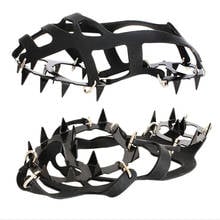 ABDB-1 Pair 18 Teeth Crampons Non-Slip Ice Snow Climbing Anti-Slip Shoe Covers Spike Cleats Crampons Anti-Slip Overshoes 2024 - buy cheap