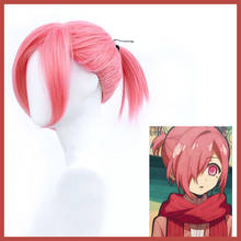 Anime toilet-bound hanako-kun mitsuba peruca rosa rabo de cavalo cosplay cabelo comiket mostrar headwear 2024 - compre barato