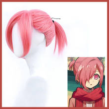 Anime Toilet-bound Hanako-kun Mitsuba Wig Pink Ponytail Cosplay Hair Comiket Show Headwear 2024 - buy cheap