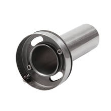 Automotive Universal Exhaust Pipe Muffler Adjustable 304 Stainless Steel Tail Throat Muffler 2024 - купить недорого