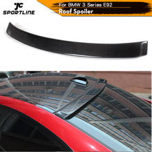 Car-Styling Carbon Fiber Roof Wing Spoiler Window Lip for BMW 328i 335i 3 Series E92 Coupe 2007 - 2012 2024 - buy cheap