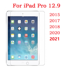 9h vidro temperado protetor de tela para ipad pro 12.9 2015 2017 2018 2020 2021 12.9 "tablet bolha livre hd claro película protetora 2024 - compre barato