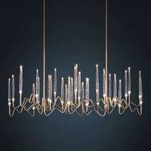 Modern White Glass Chandeliers Living Room Restaurant Bedroom Lighting Fixtures Home Decoration Lamp 2024 - buy cheap