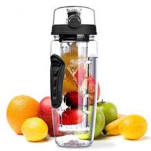 1L Portable Water Bottle Tritan Drinkware Bottle Juice Shaker Travel Sport Water Bottles Fruit Infuser Bottle Detox Bottles 2024 - buy cheap