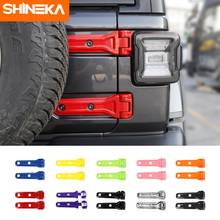 SHINEKA Exterior Stickers For Jeep Wrangler JL Car Spare Tire Tailgate Hinge Decoration Cover For Jeep Wrangler JL 2018-2020 2024 - buy cheap