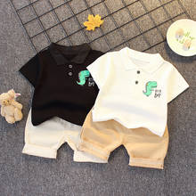 Camiseta e short de algodão para crianças, roupa casual e de verão para meninos e meninas 2024 - compre barato