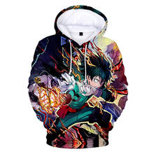 My Hero Academia 3D Hoodies Sweatshirt Men/Women Pullovers Uniform Hoodie School College Style Streetwear Jacket Men's Clothes 2024 - buy cheap