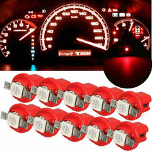 Bombilla LED para salpicadero de coche, lámpara Interior de cuña, B8.5D, 509T, B8.5, 5050, SMD, T5, 10 unidades 2024 - compra barato