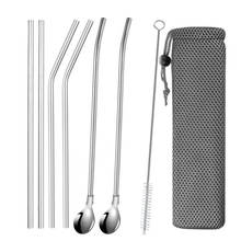 Extra Wide Straw Reusable Stainless Steel Drinking Straw Metal Straw For Smoothies Tapioca Pearls Milk Tea Juice Bar Tools 2024 - buy cheap