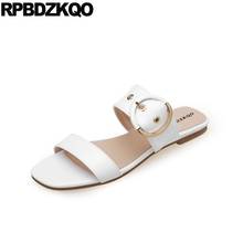 Casual Summer Open Toe Designer Sandals Women Luxury 2021 Ladies Slippers Flat Slip On Shoes White Orange 11 Plus Size Slides 2024 - compre barato