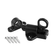 Aluminum Door Latch Lock Window Gate Security Pull Ring Spring Bounce Door Bolt Safety Latch Hasp Sliding Lock Black 2024 - buy cheap